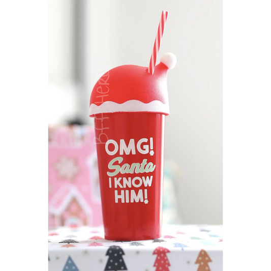 Tumbler (Red) - OMG Santa - BFF Here