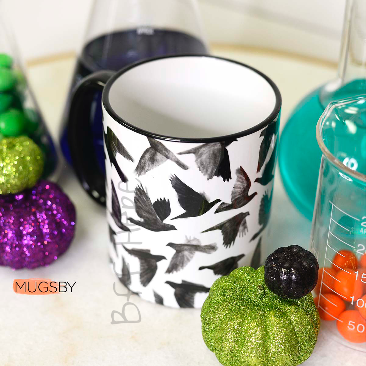 Raven Full Wrap Mug - BFF Here