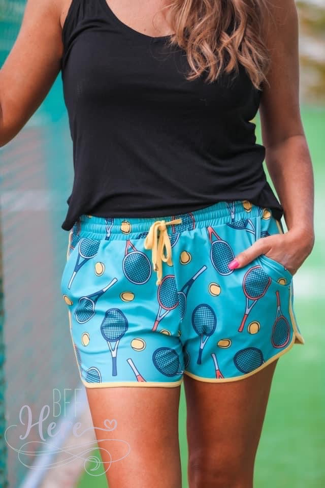 Ace Tennis Drawstring Everyday Shorts - BFF Here