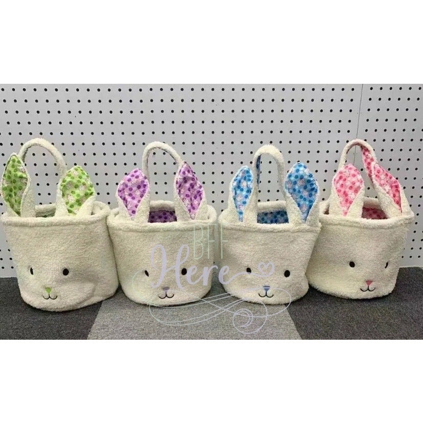 Furry Easter Bunny Basket — Choice of Color - BFF Here