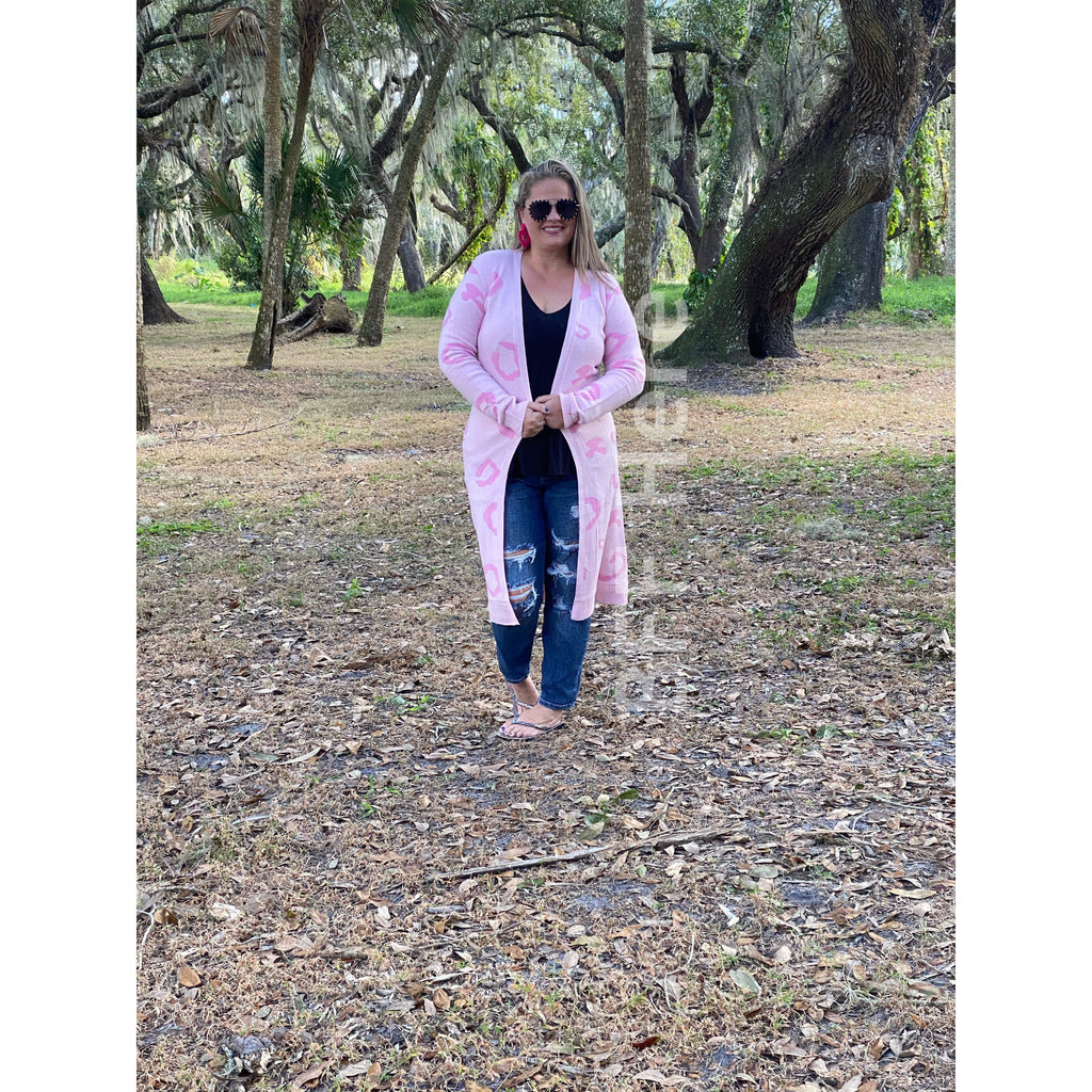 Pink Leopard Cardigan - BFF Here