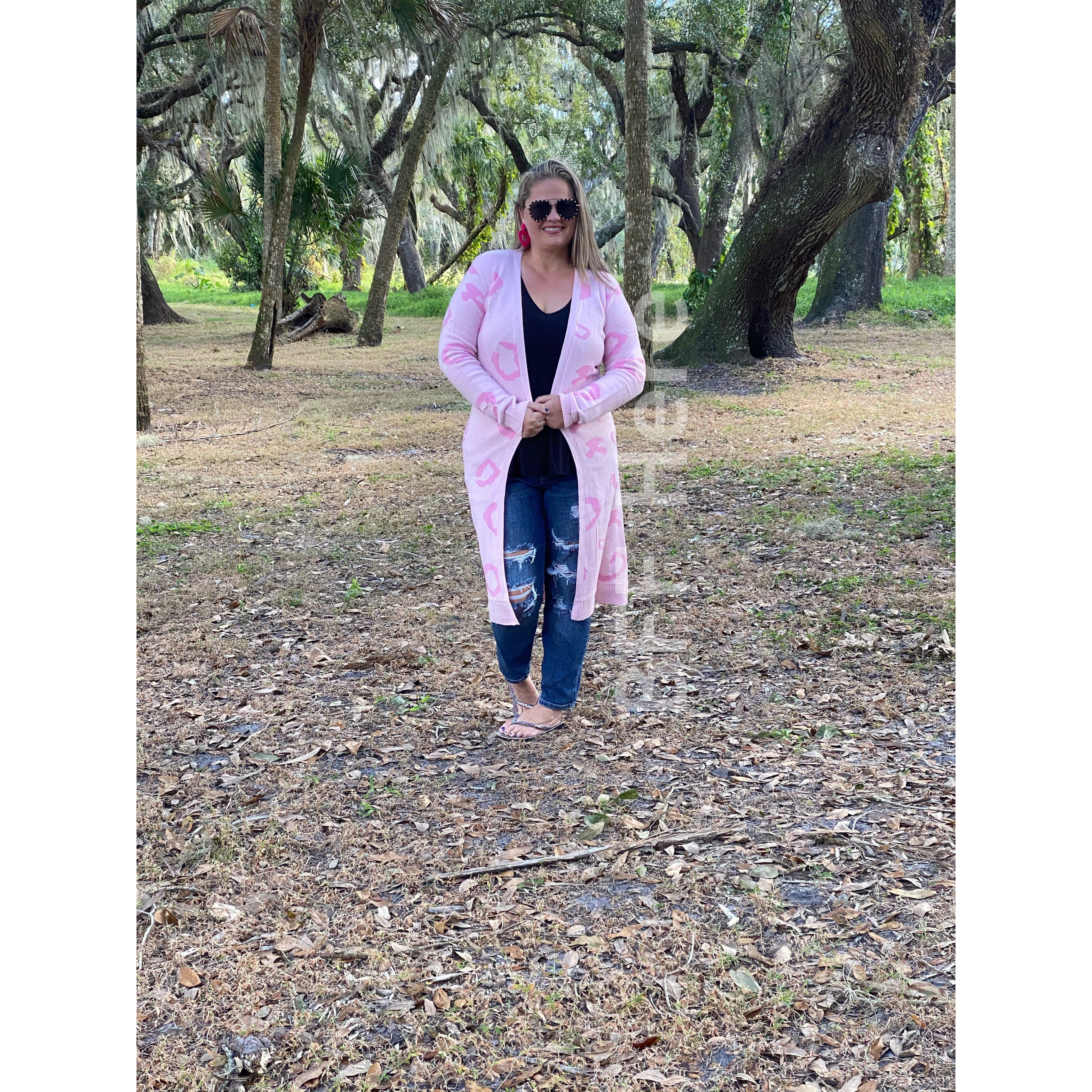 Pink Leopard Cardigan - BFF Here