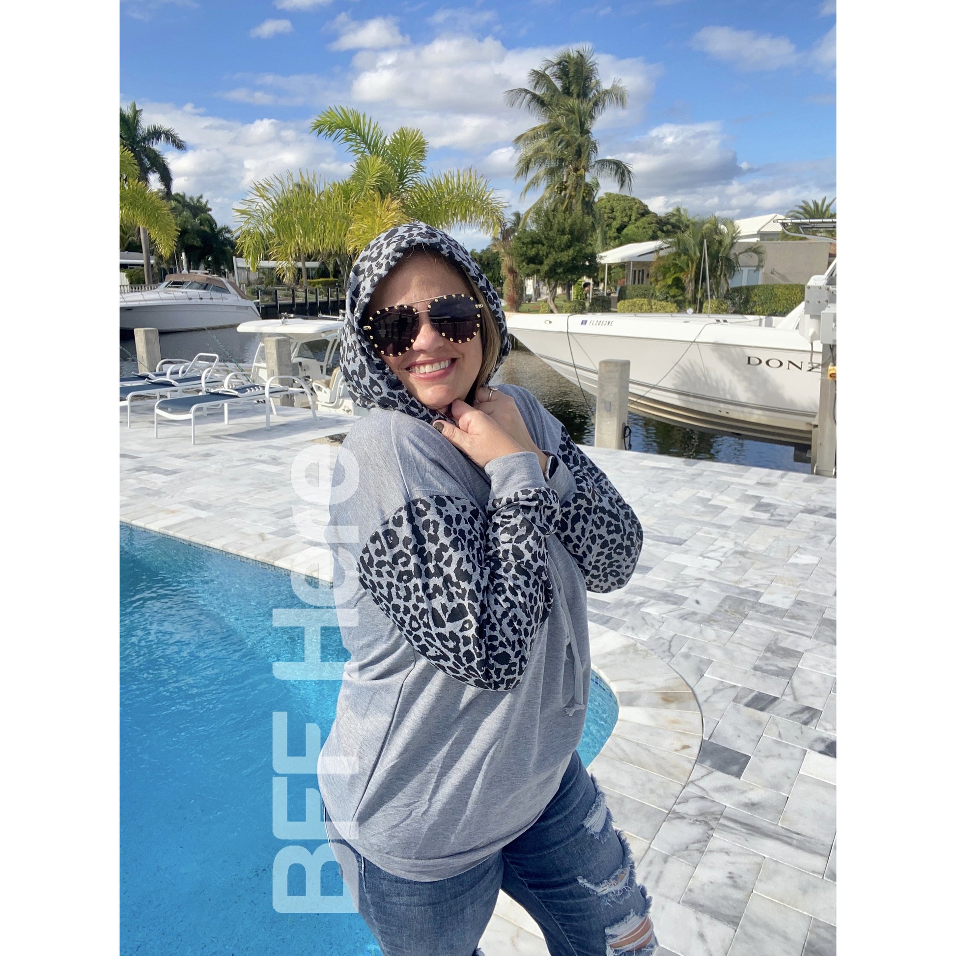 Jordan Leopard Color Block Hoodie - BFF Here