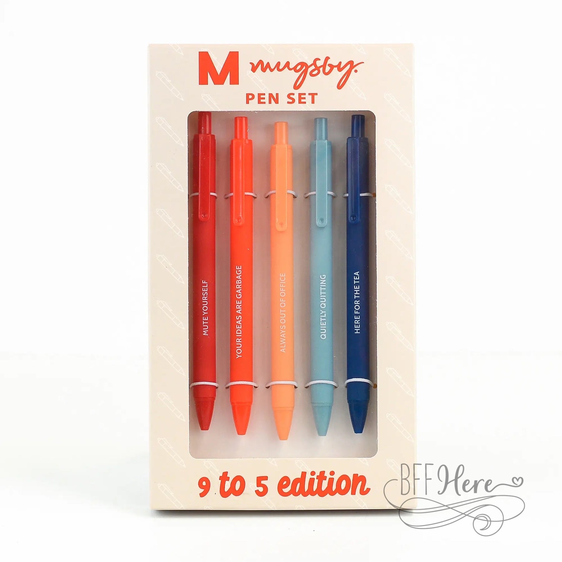 Working 9-5 Pen Set Edition, Pens, Pen Set, Funny Pens