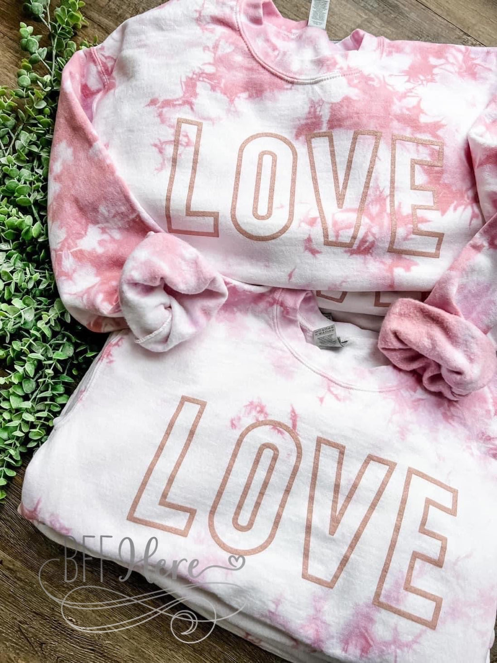 Love Rose Tie Dye Sweatshirt - BFF Here