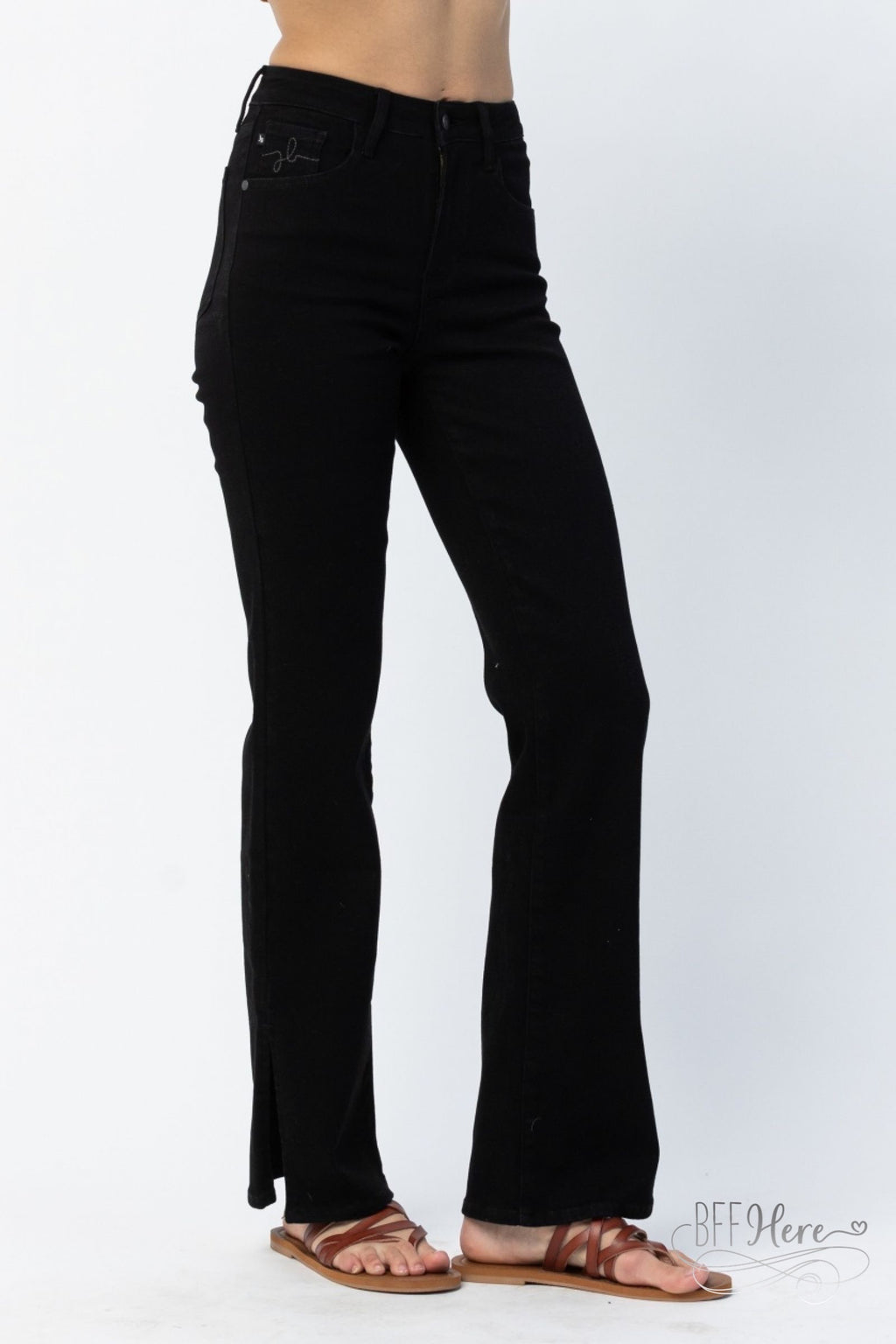 Lisette Black High Waisted Jeans by Judy Blue - BFF Here