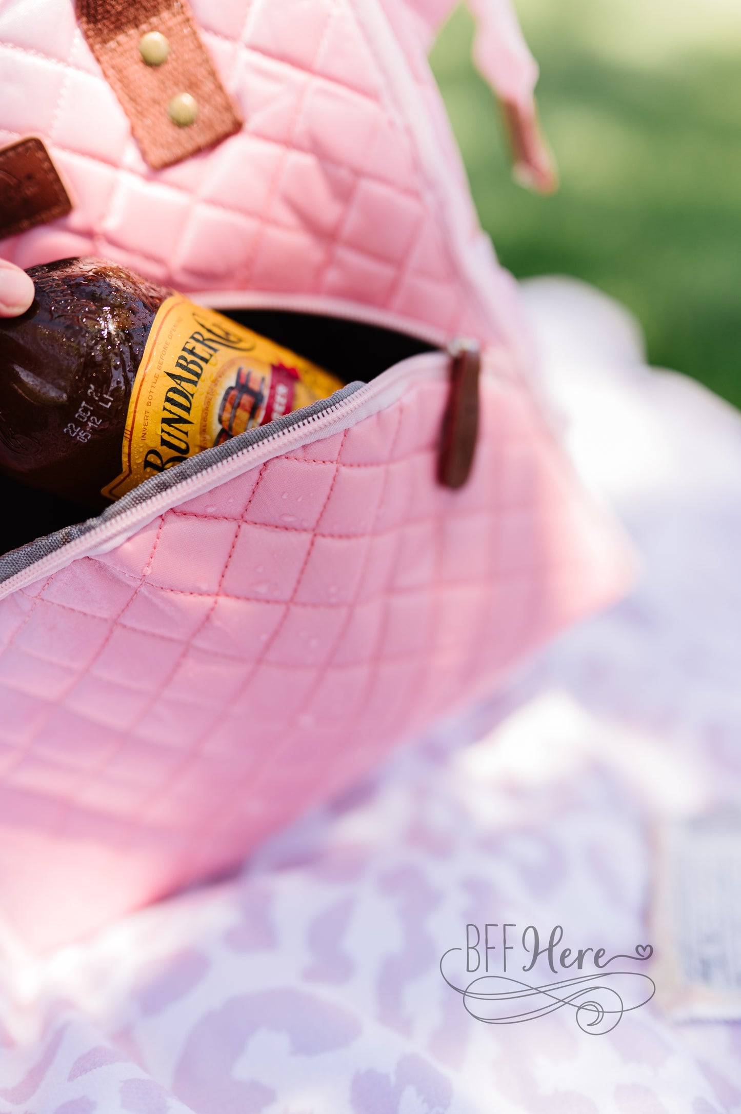 Trendy Cooler Lunchbox / Pink Quilt - BFF Here