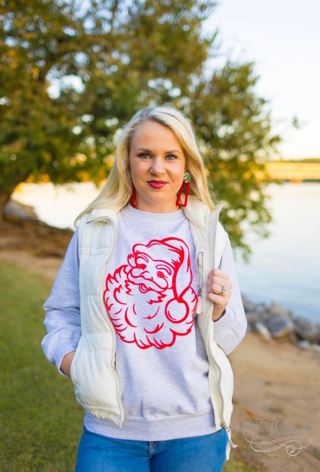 Santa Sweatshirt - BFF Here