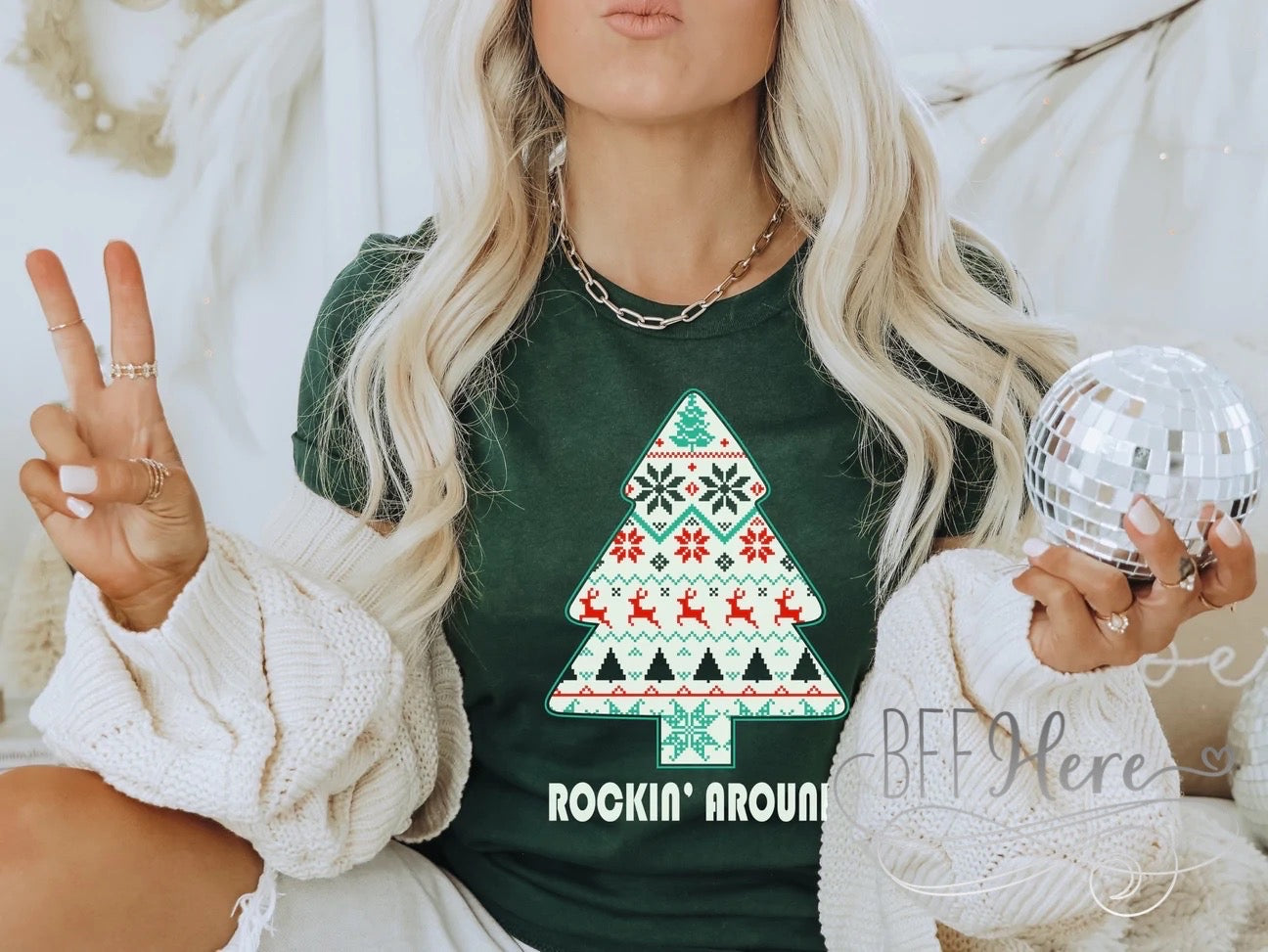 PREORDER-Rockin’ Around The Tree T-Shirt - BFF Here