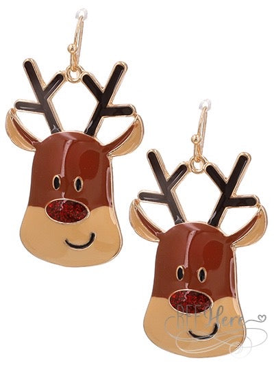 Cute Reindeer Earrings - BFF Here