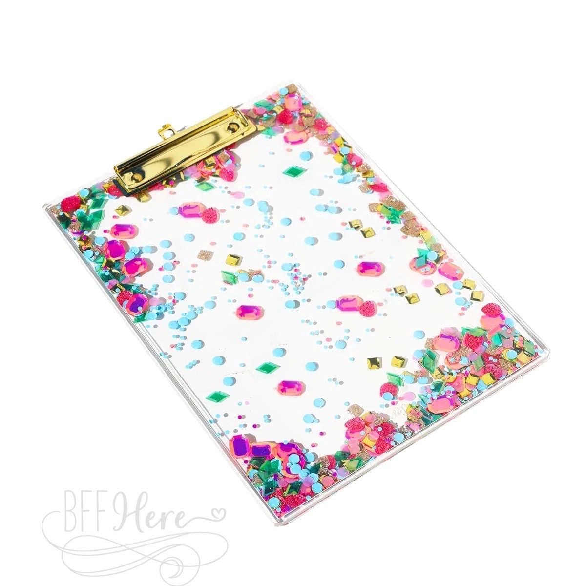 Be A Gem Confetti Clipboard by Packed Party - BFF Here