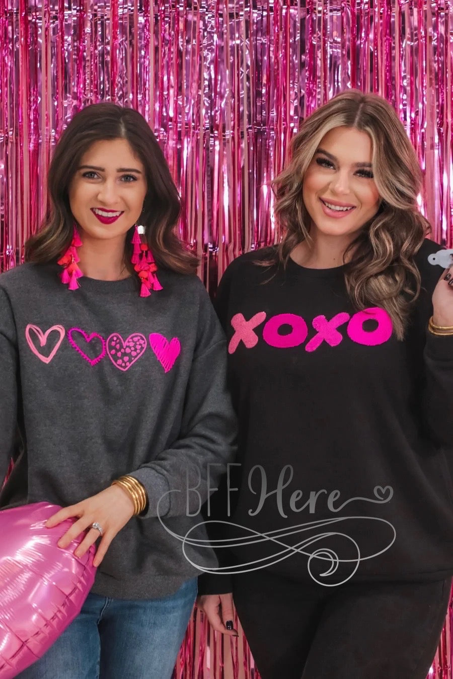 PREORDER-XOXO Patch Sweatshirt - BFF Here