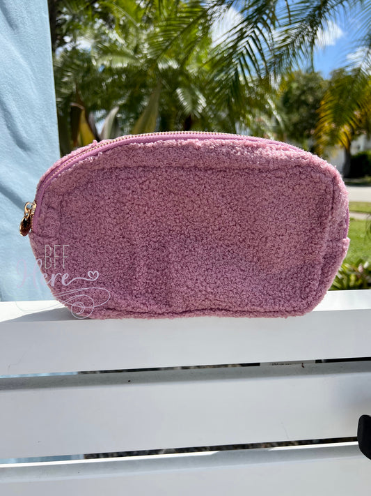 Purple Sherpa Cosmetic Bag - BFF Here