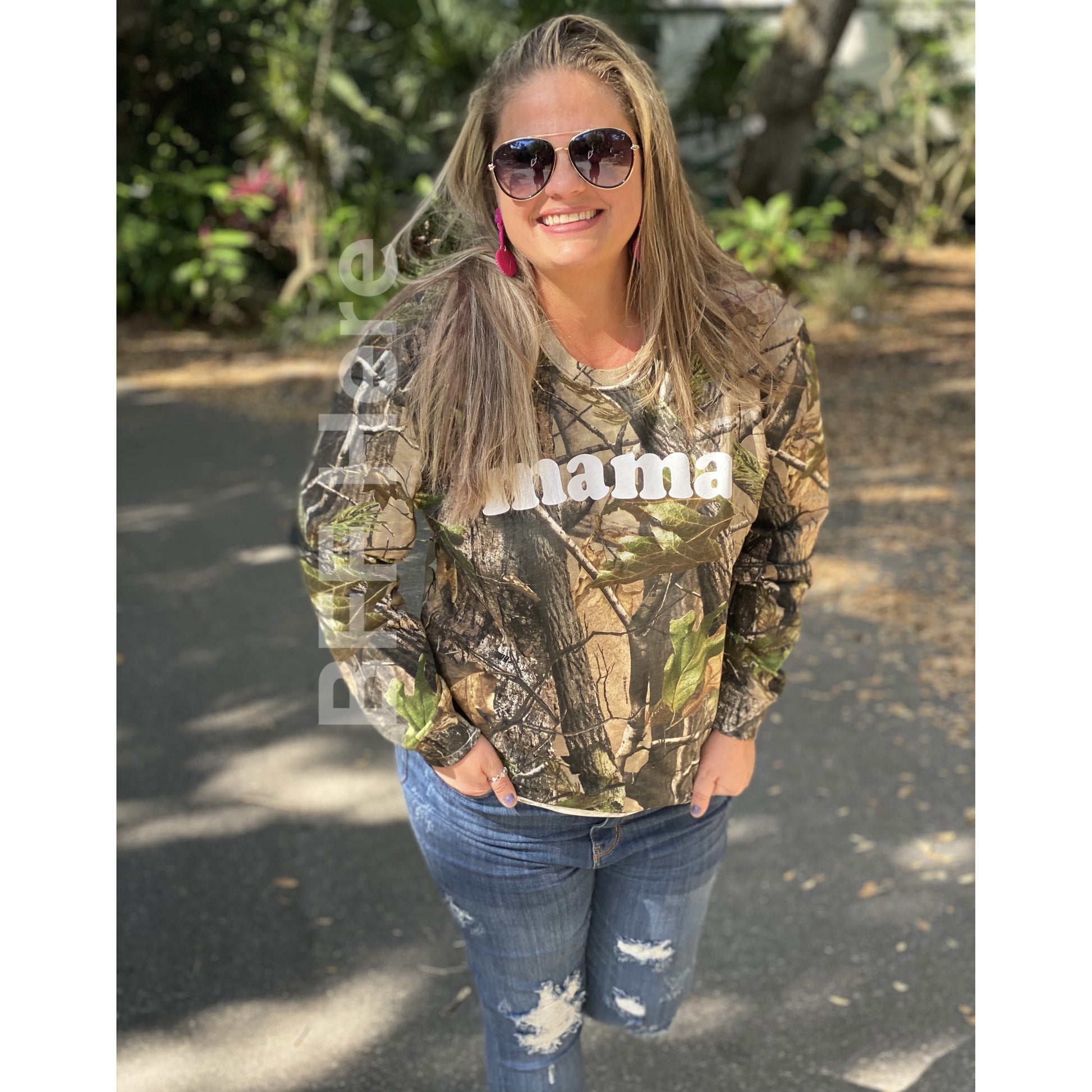 Mama Camo Long Sleeve Shirt - BFF Here