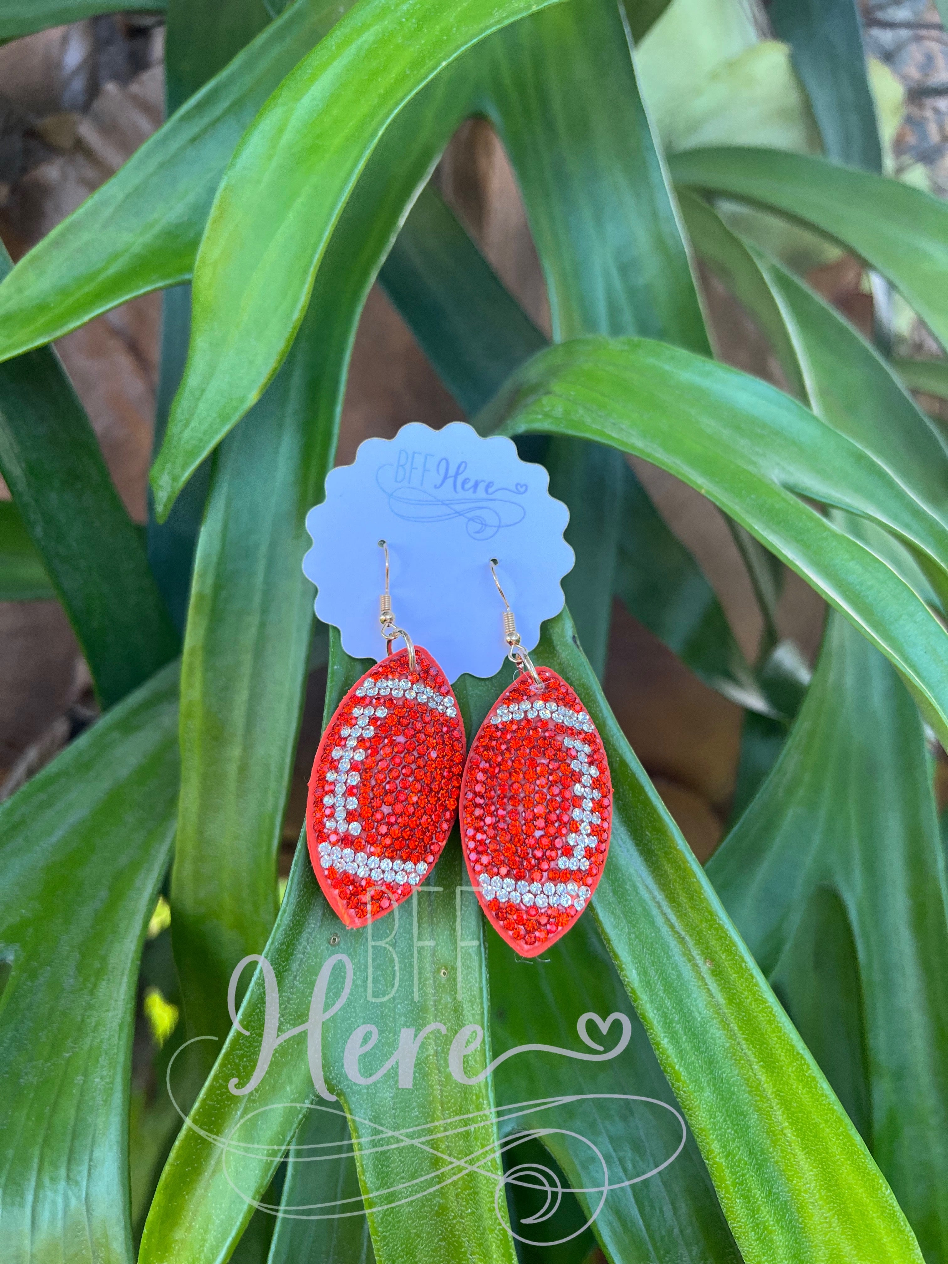 It’s Game Time Football Earrings - BFF Here
