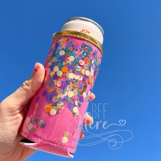 The Skinny Confetti Can Cooler by Packed Party - BFF Here