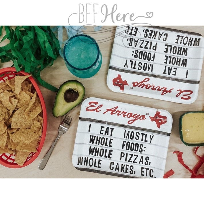 El Arroyo Party Plates - Whole Foods - BFF Here