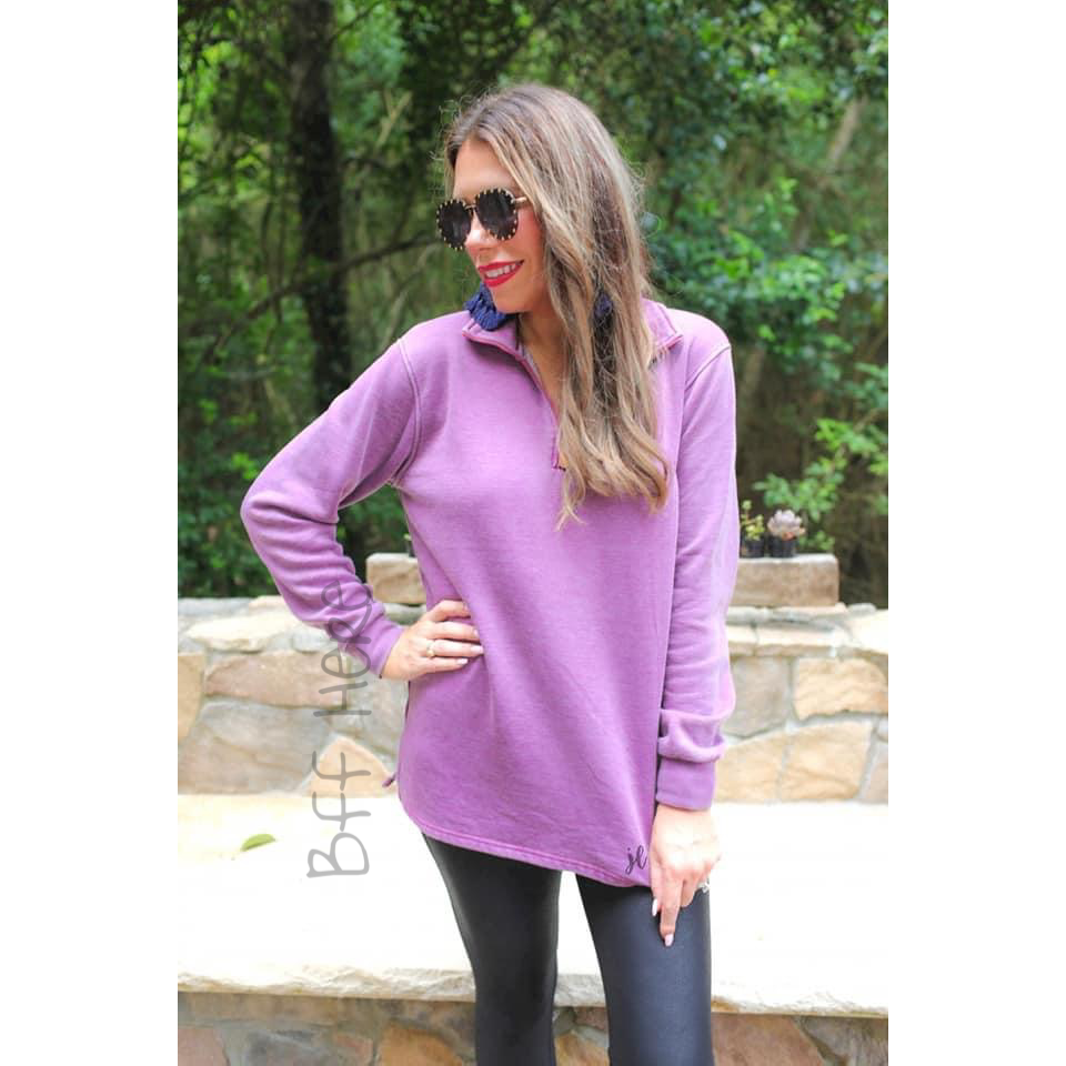 Miley Vintage Pullover -- Purple - BFF Here