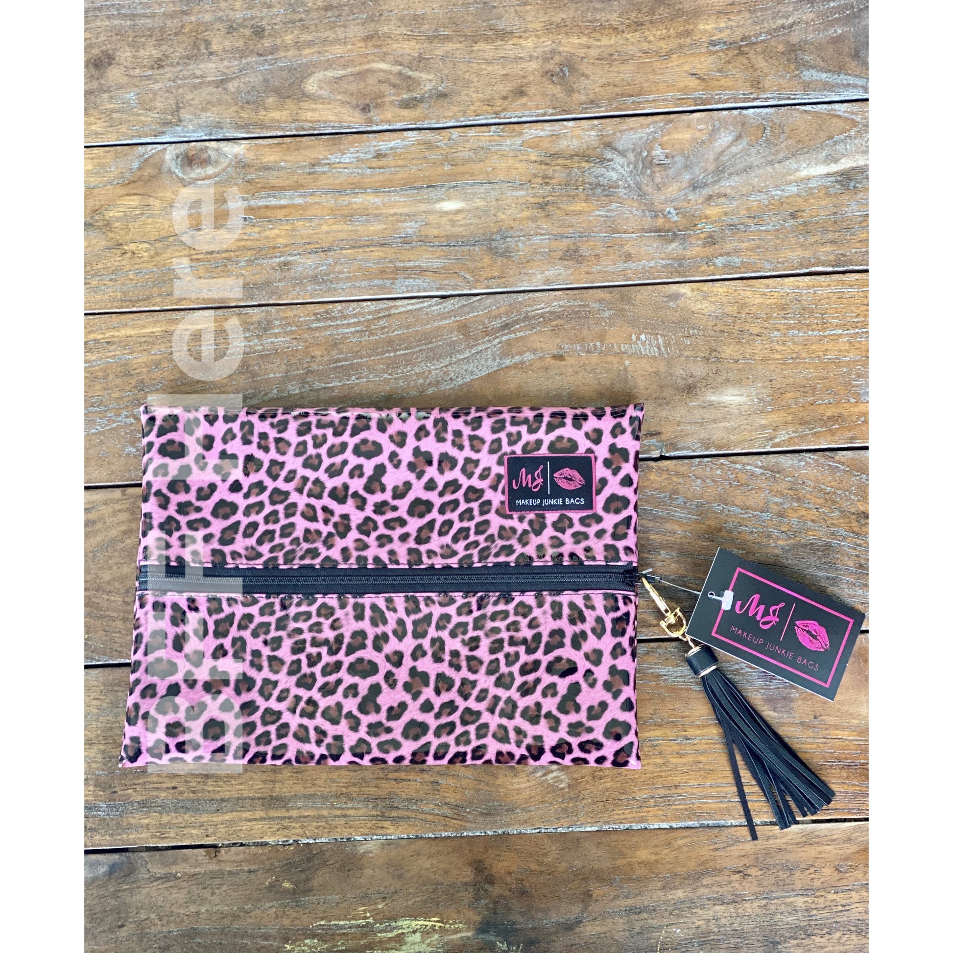 Pink Patent Leopard by Makeup Junkie Bags - BFF Here