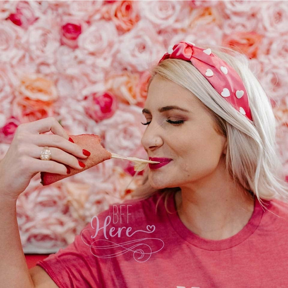 Pink Heart Knotted Headband - BFF Here