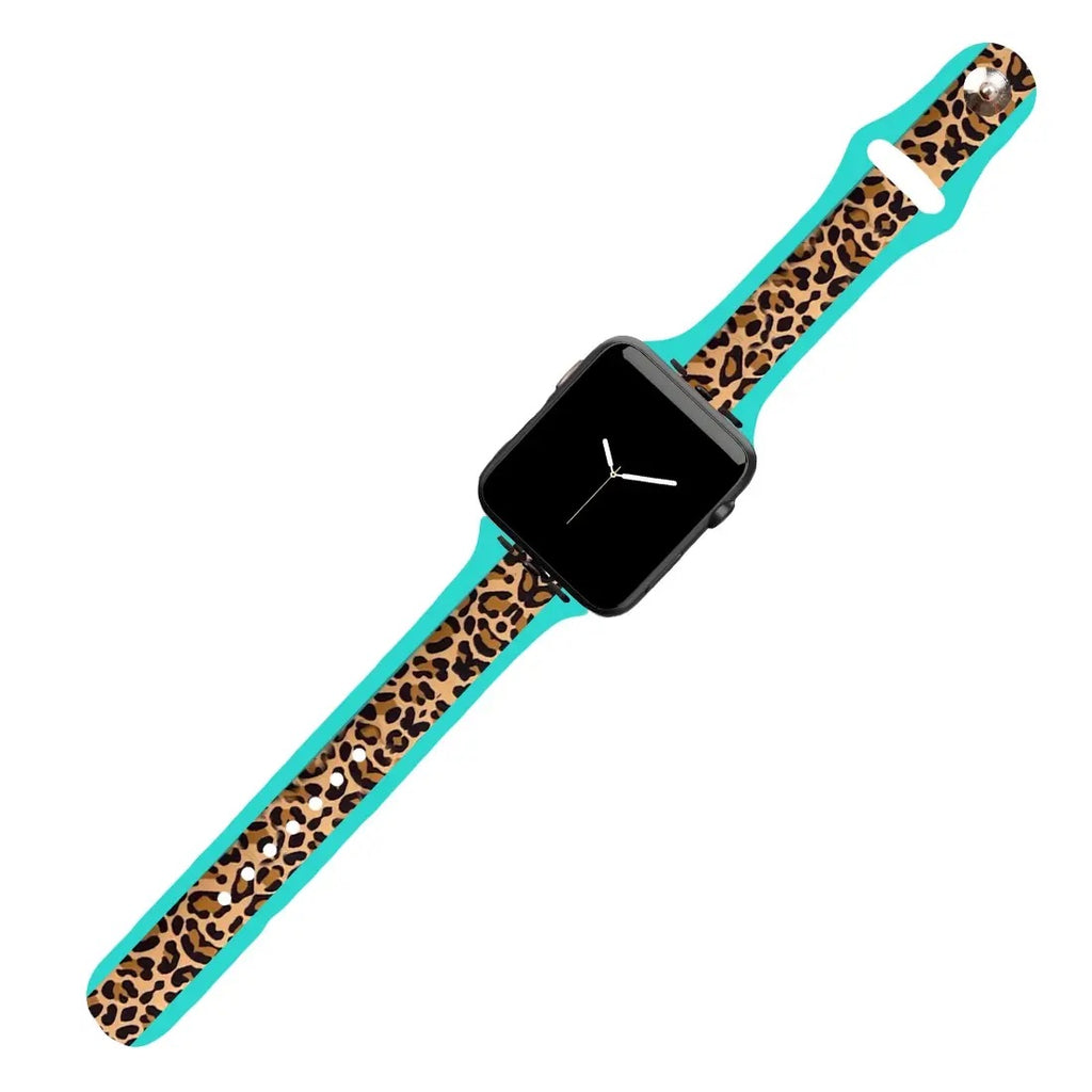 Viv Apple Watch Bands — Mint Leopard - BFF Here