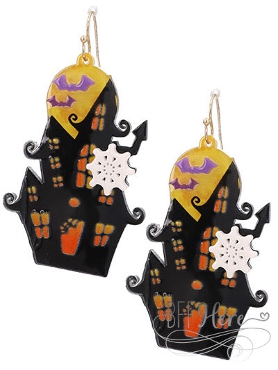 Ghost House Earrings - BFF Here