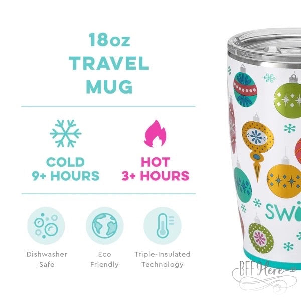 Tinsel Town Travel Mug (18oz) by Swig Life - BFF Here