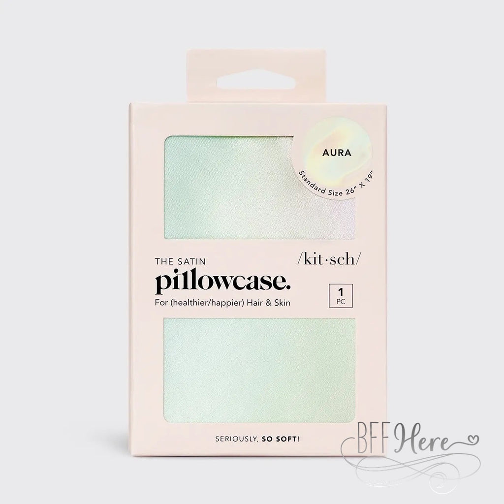 Satin Pillowcase by Kitsch - Aura - BFF Here