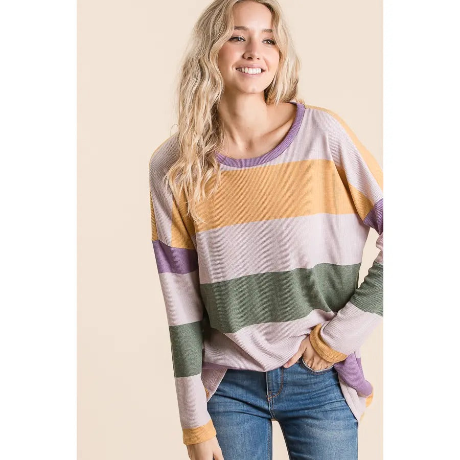 Bold Stripe Knit Top - BFF Here