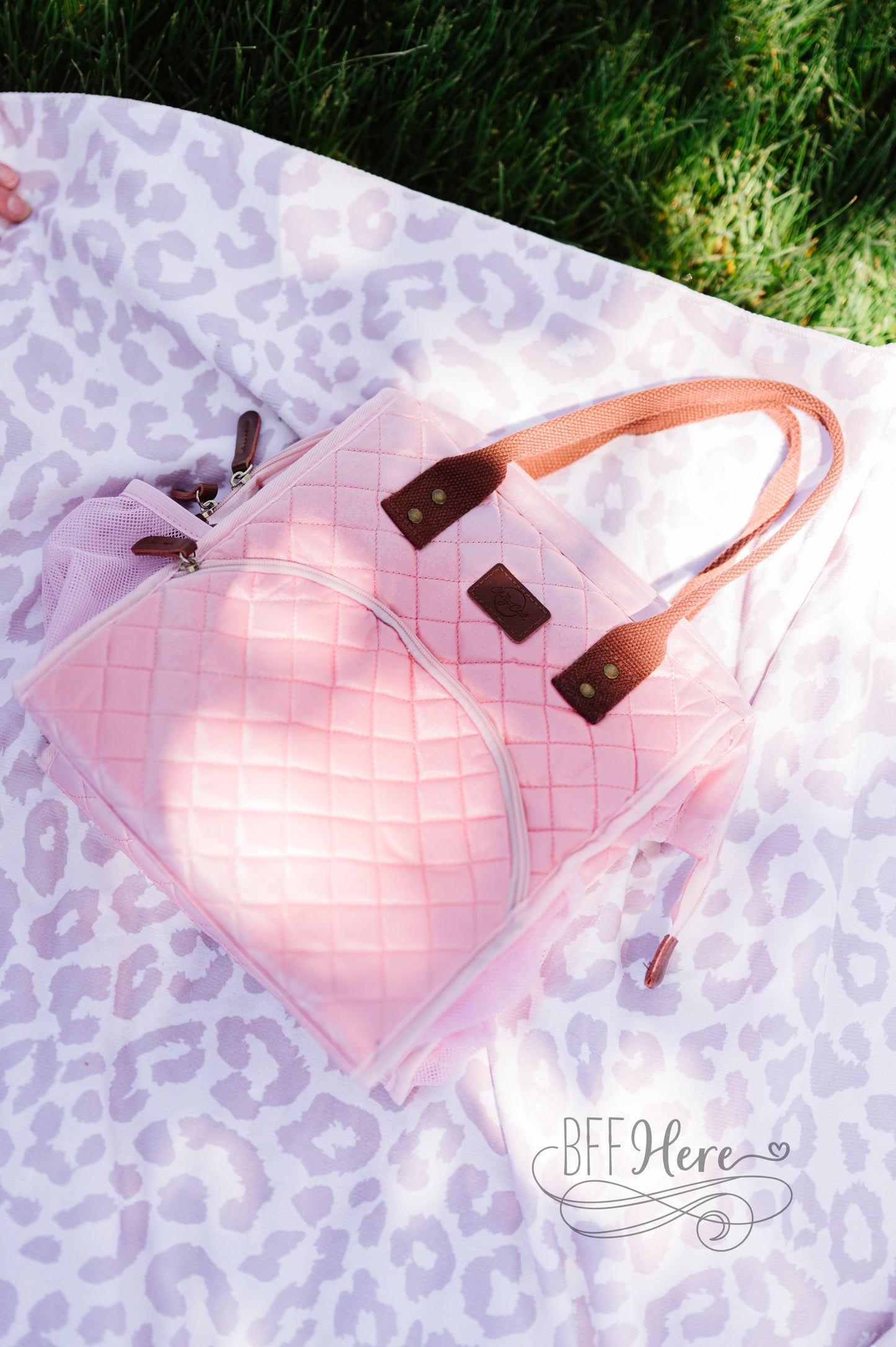 Trendy Cooler Lunchbox / Pink Quilt - BFF Here