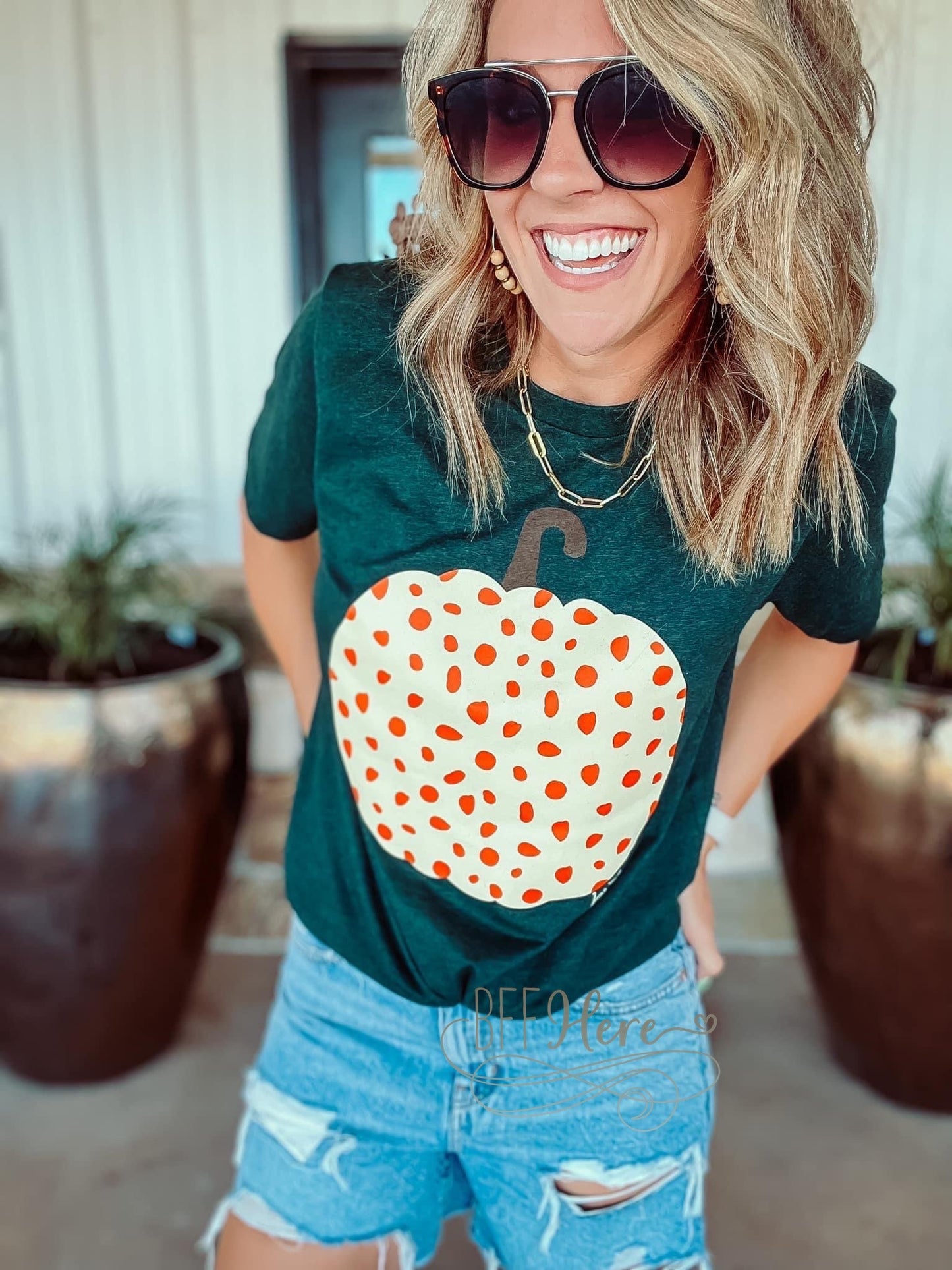 Spotted Pumpkin T-Shirt - BFF Here