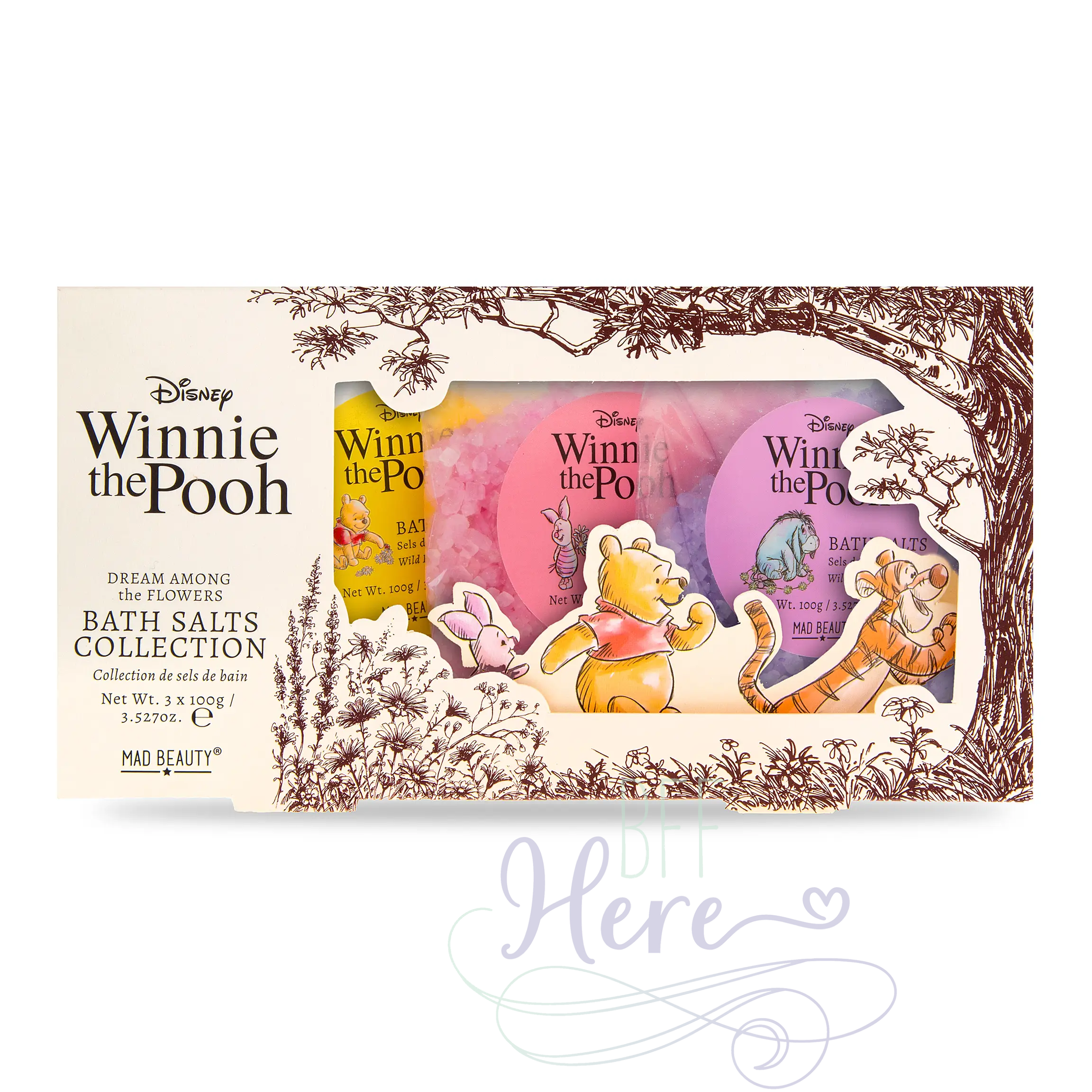 Winnie The Pooh Bath Salt Trio - BFF Here