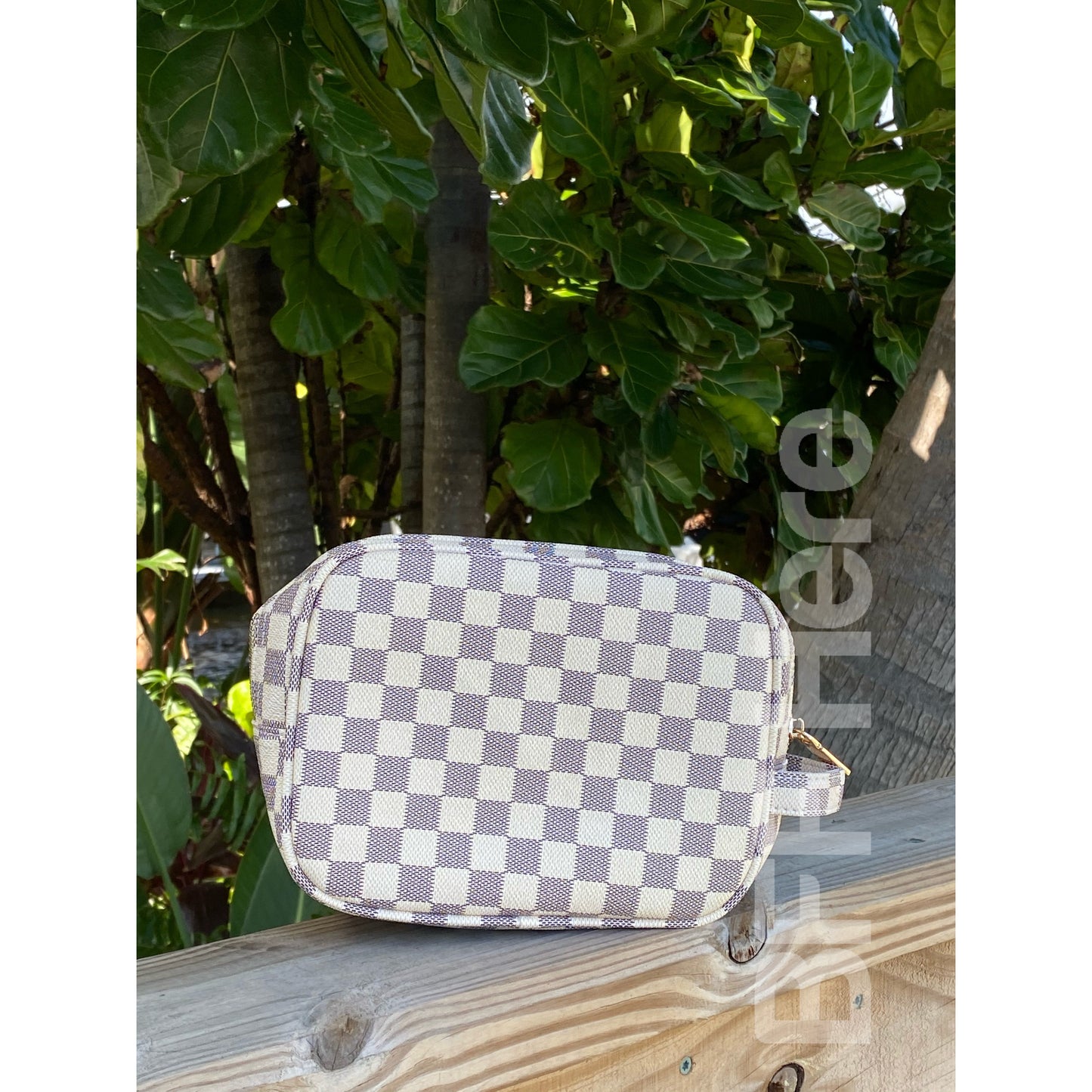 Nicky Checkered Cosmetic Bags -- Choice of Color - BFF Here