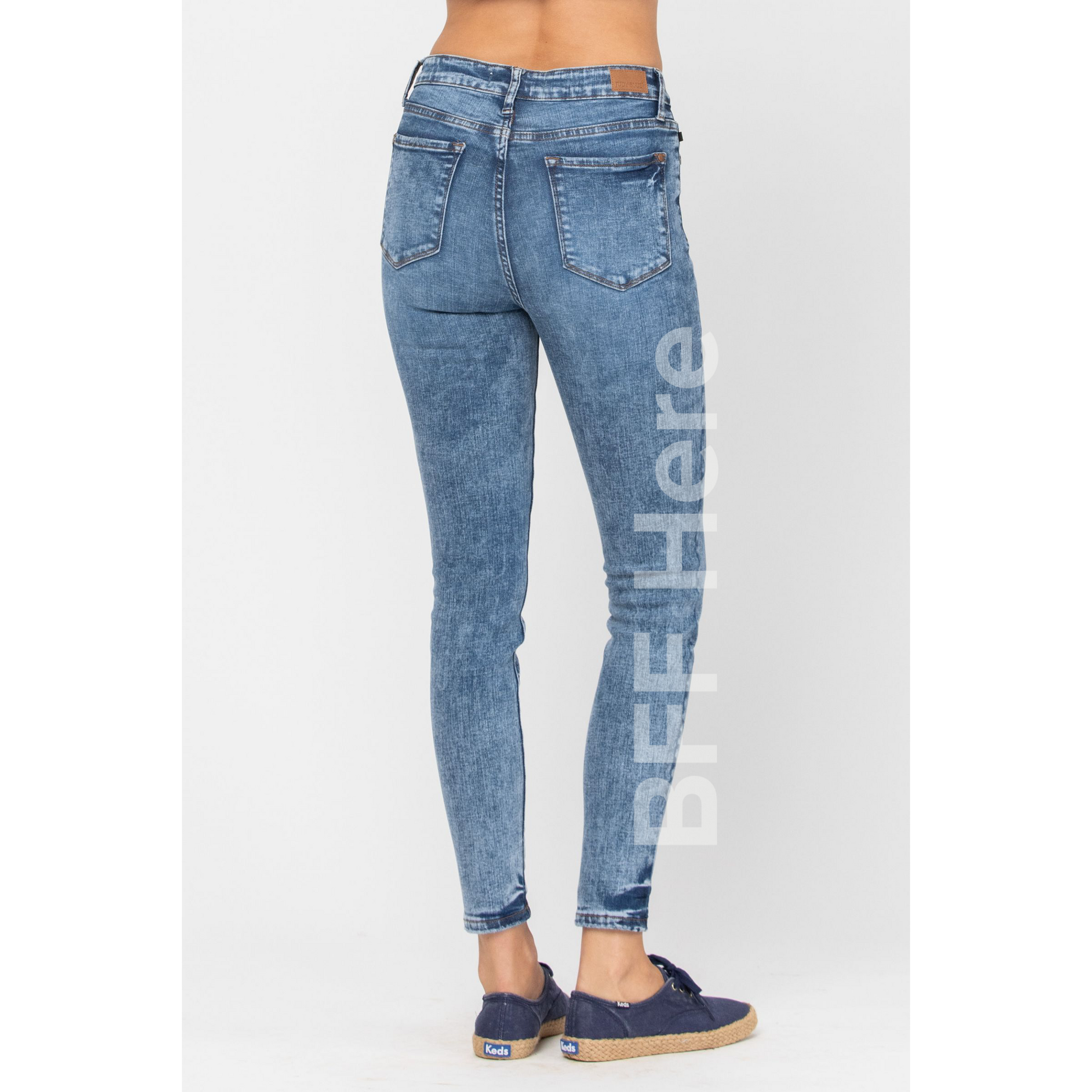 Acid/Mineral Wash High Waist Skinny by Judy Blue - BFF Here