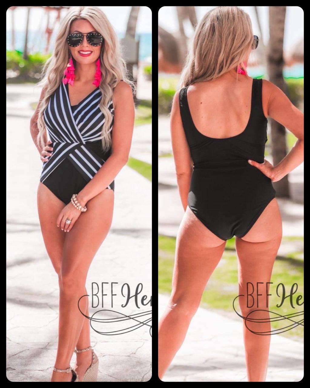 PREORDER—Treasure Island Striped Swimsuit - BFF Here