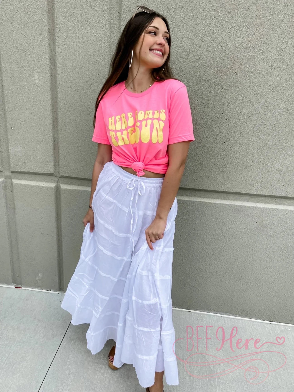 Take Me Away Skirt — White - BFF Here