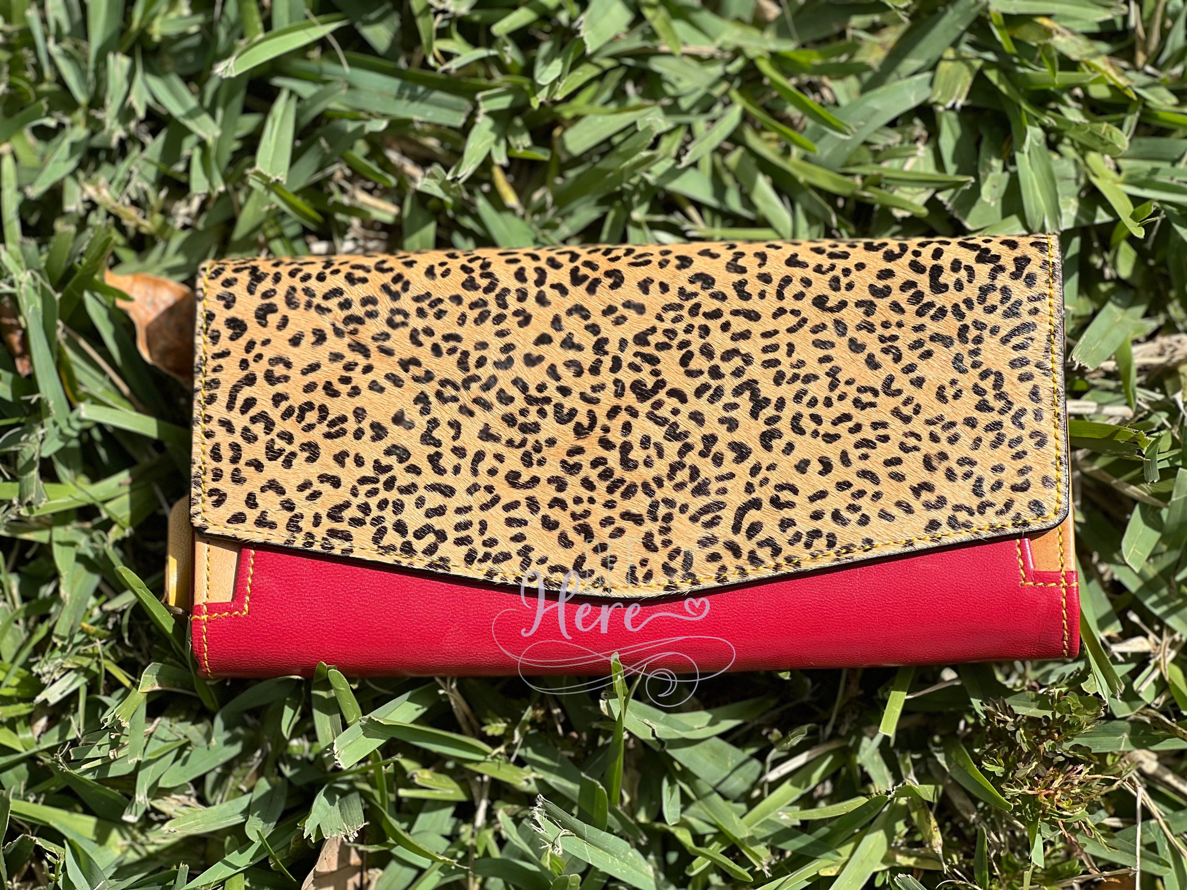 Tenille Leather and Hair on Hide Wallet - Choice of Color - BFF Here