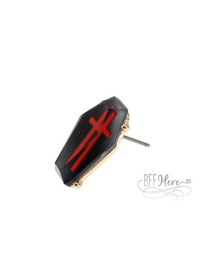 Coffin Stud Earrings - BFF Here