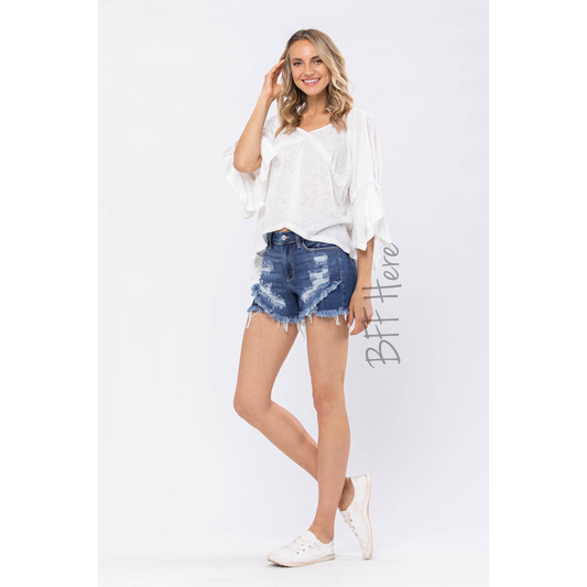 Tulip Hem Shorts by Judy Blue - BFF Here