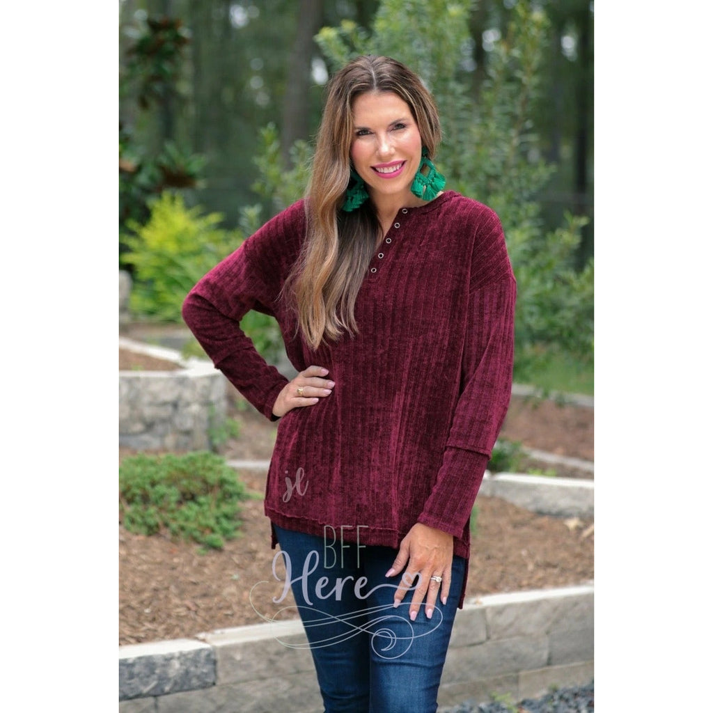 Victoria Chenille Tunic — Choice of Color - BFF Here