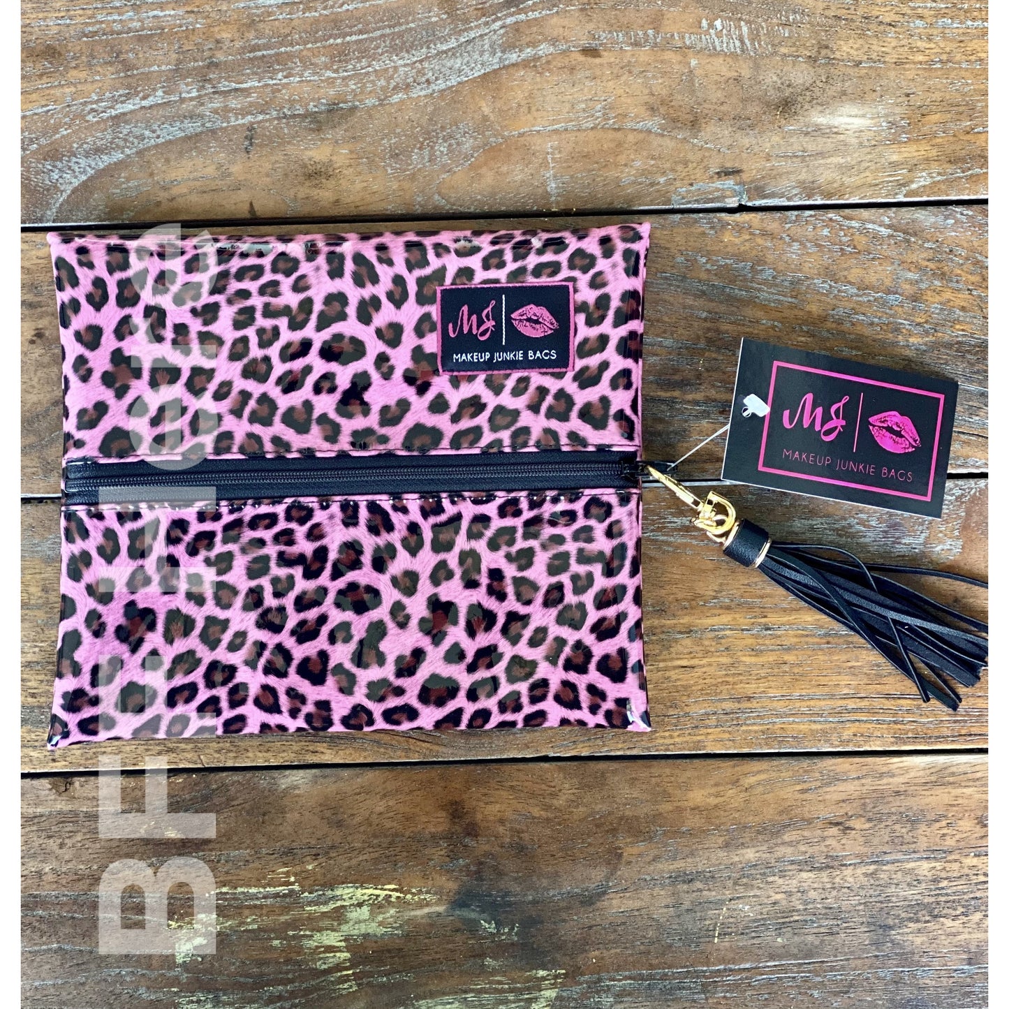 Pink Patent Leopard by Makeup Junkie Bags - BFF Here