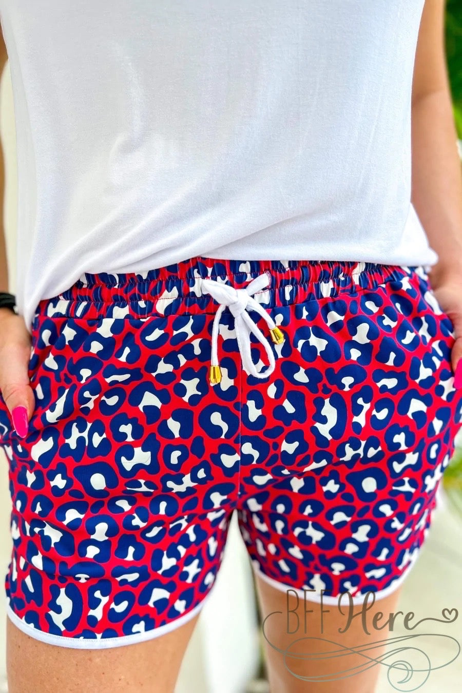 PREORDER-Adult Party In The USA Drawstring Everyday Shorts - BFF Here