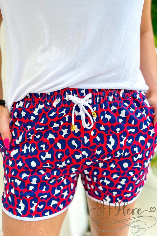 PREORDER-Adult Party In The USA Drawstring Everyday Shorts - BFF Here