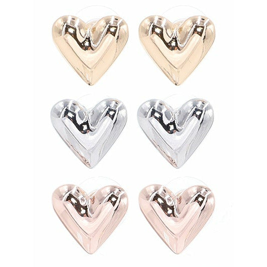 Heart Stud Set - BFF Here