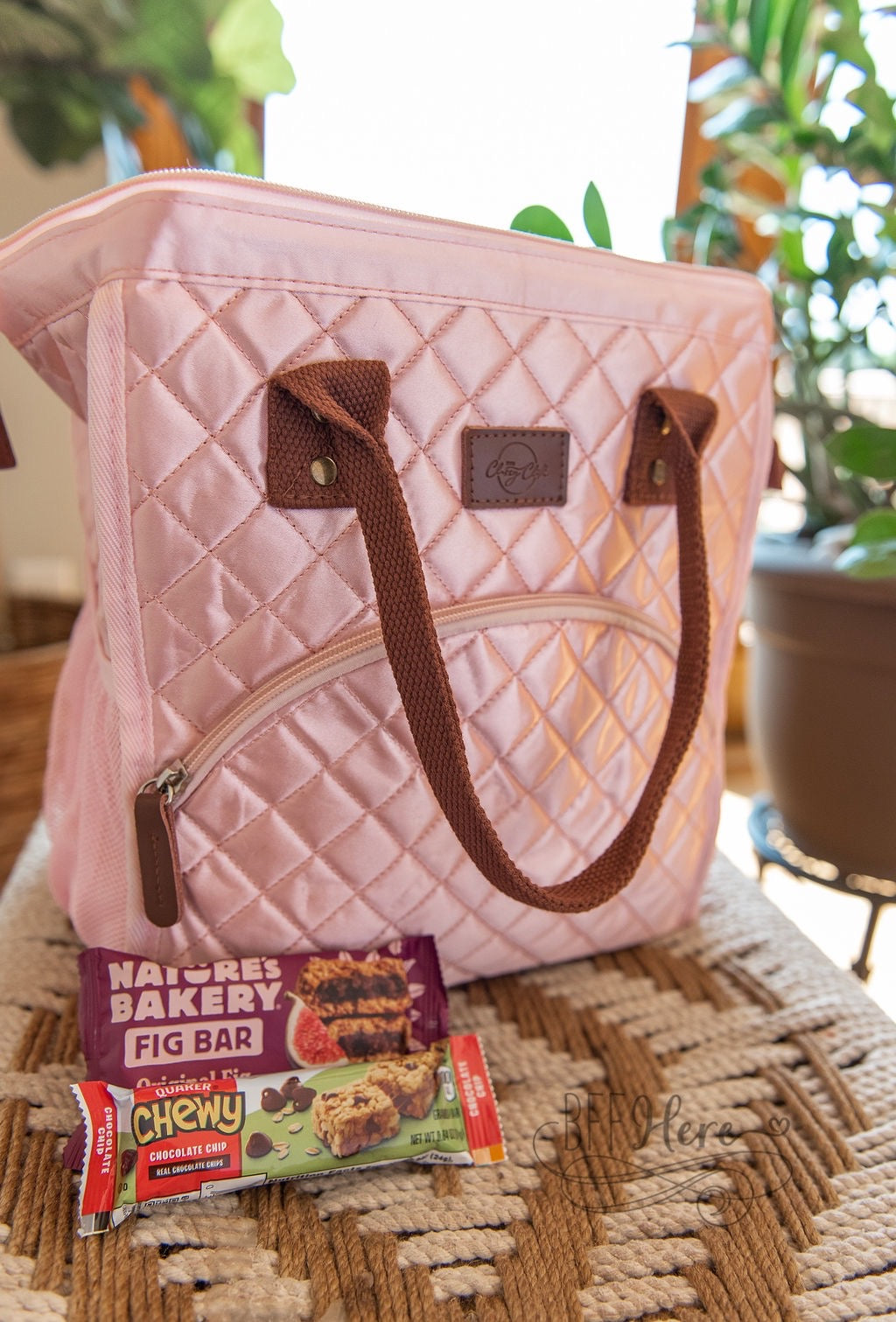 Trendy Cooler Lunchbox / Pink Quilt - BFF Here