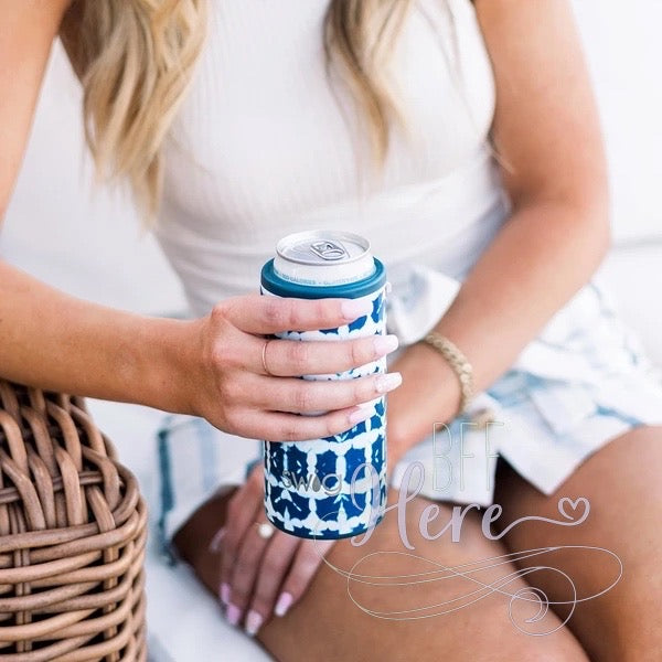 Indigo Isles Skinny Can Cooler (12oz) by Swig Life - BFF Here