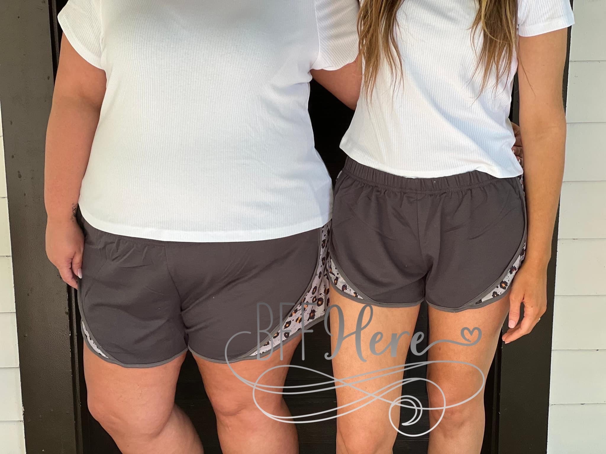 Lexie Ann Shorts — Gray Leopard - BFF Here