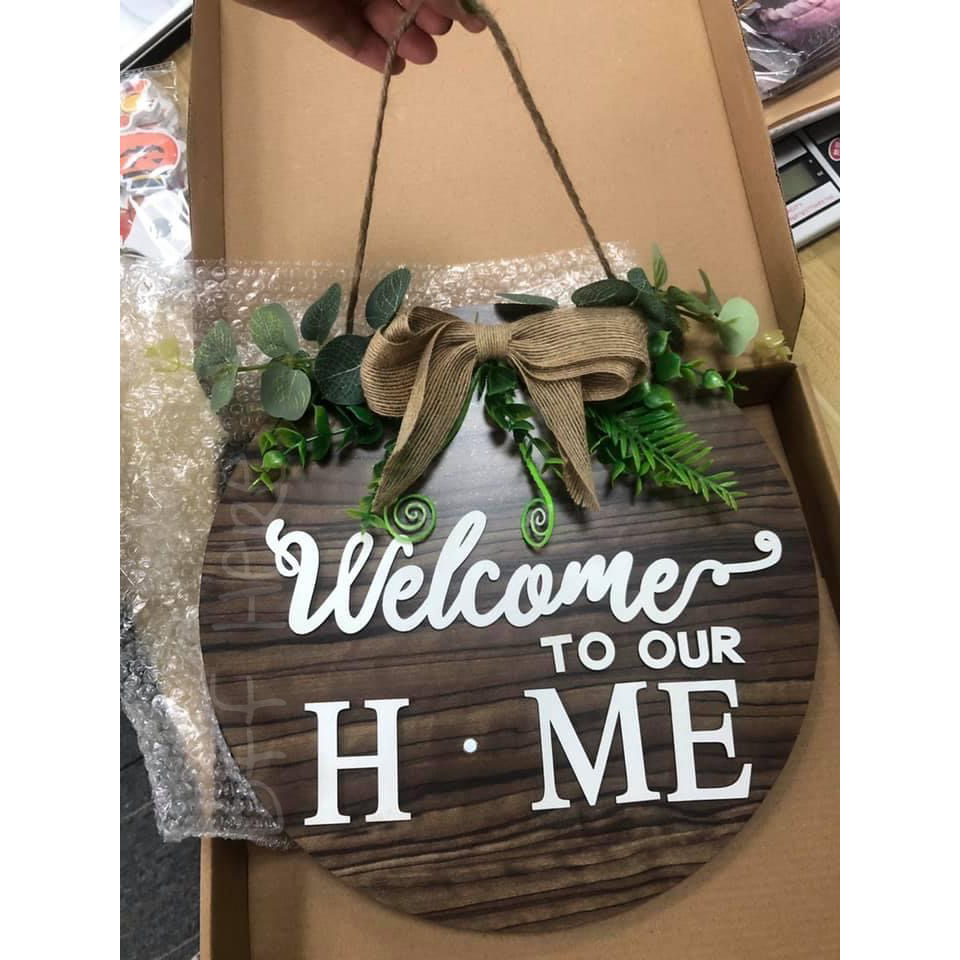 Welcome To Our Home Sign - BFF Here