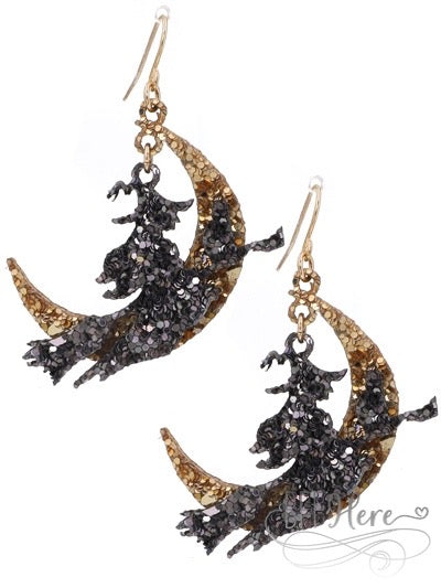 Glitter Witch Earrings - BFF Here