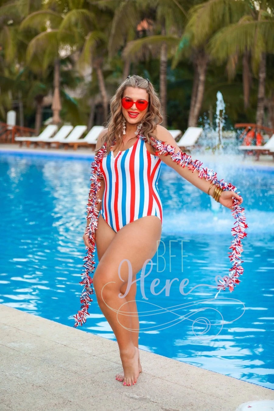 Firecracker One Piece Swimsuit - BFF Here